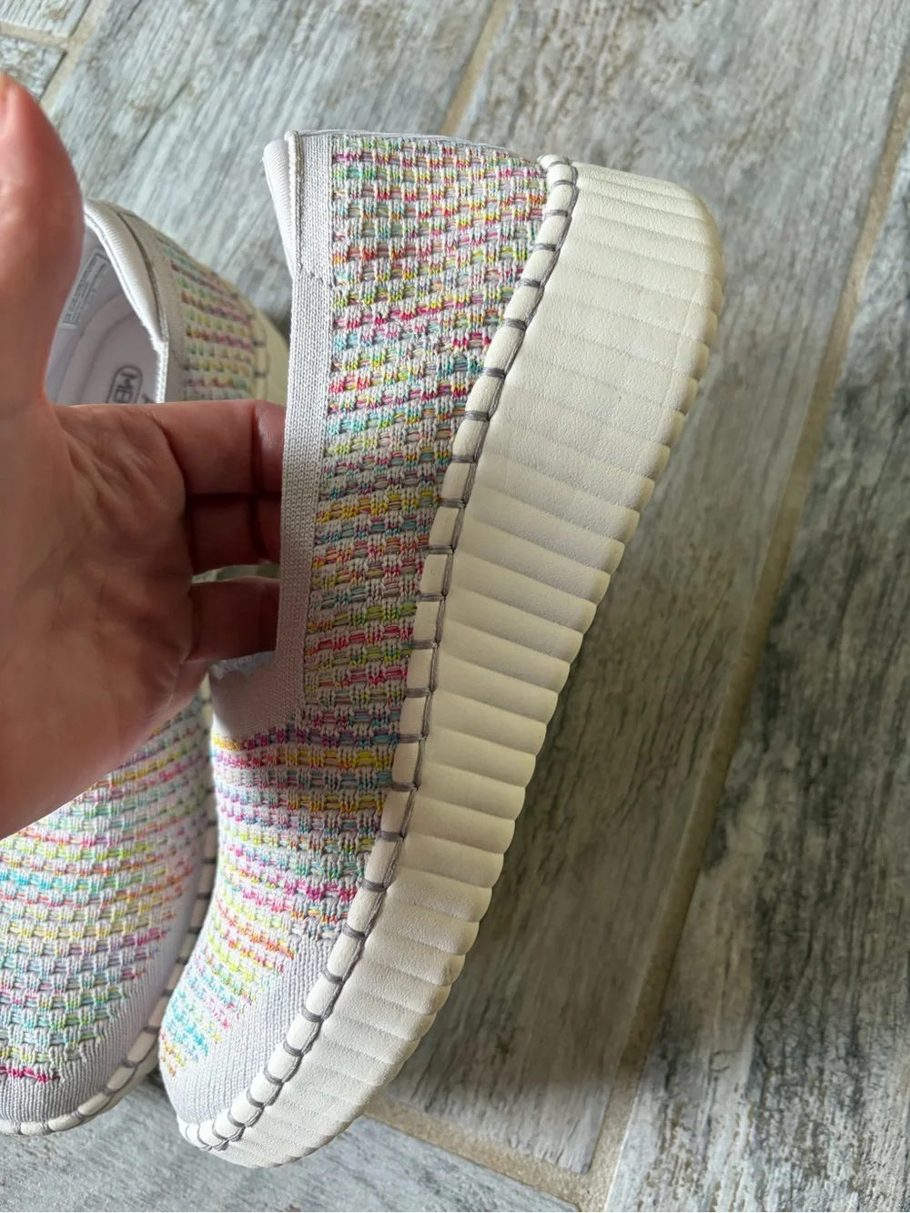 Skechers Pink Multicolor Slip-On Shoes sneakers 7 new